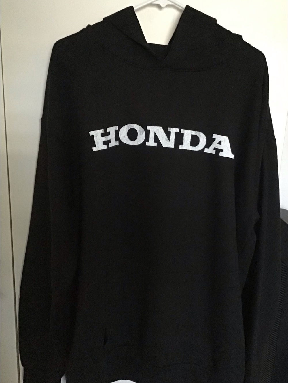 Honda Men's Black Crewneck Hoodie Sweater